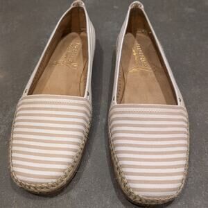 Aerosoles Espadrilles Flats Women's Size 9 Nautical Vacation Lagenlook Slip On